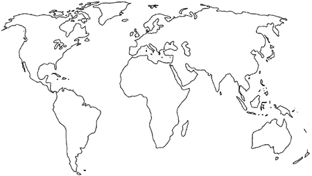 450x254 Photos World Map Drawing Outline,