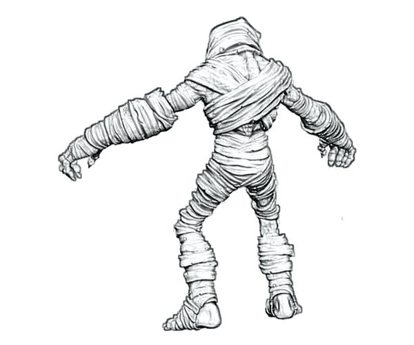 600x500 Best Of 3d Coloring Pages Images Mummy Model Coloring Page Super