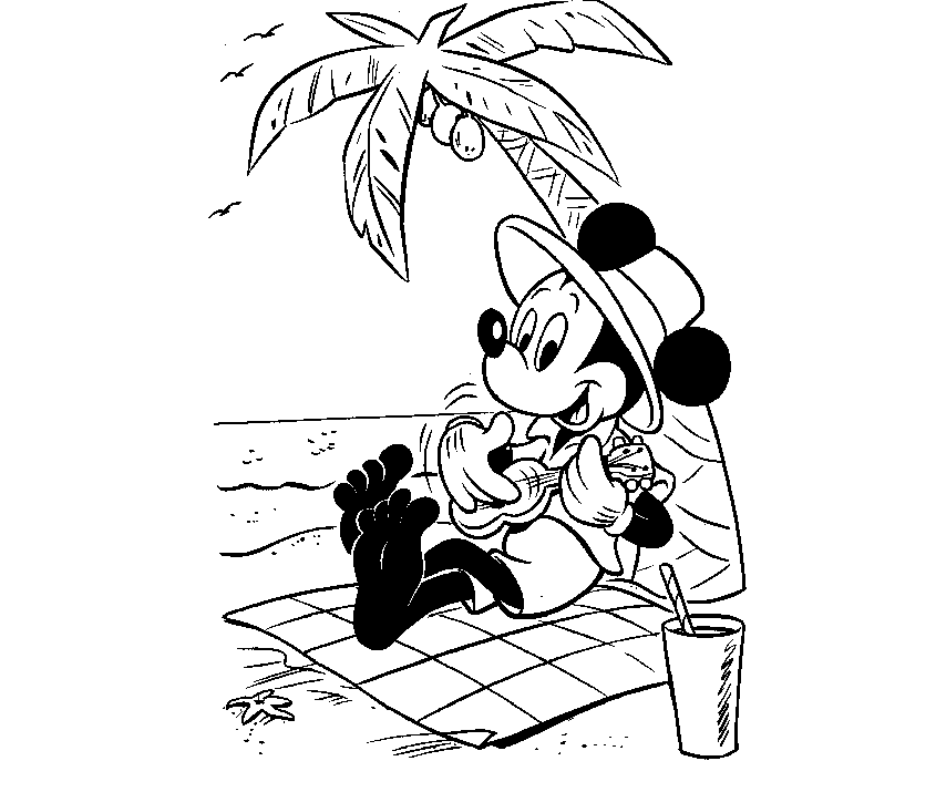 845x715 Disney Cartoon Best Mickey Mouse For Kid Coloring Drawing Free