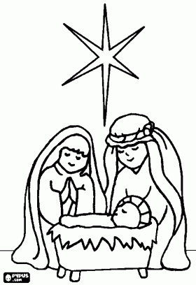 280x408 The Holy Family, Jesus, Mary And Joseph With The Star Of Bethlehem