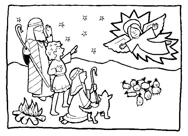 717x519 Christmas Angel Coloring Pages
