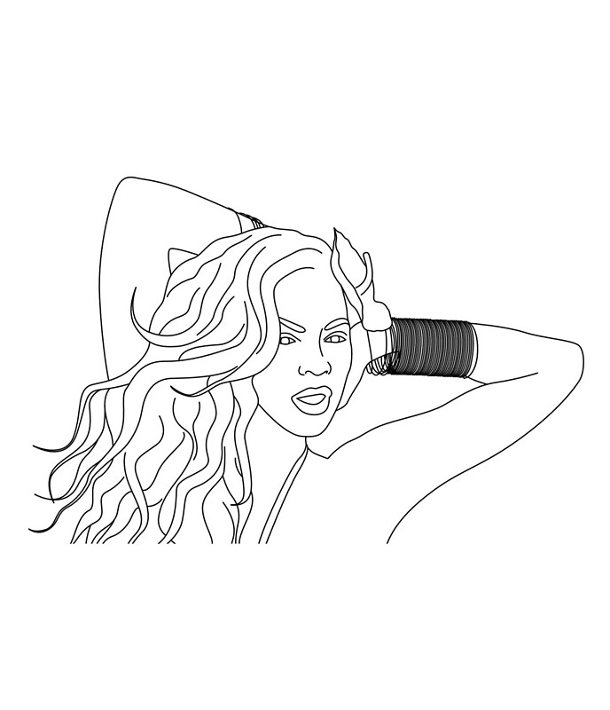 Beyonce Cartoon Drawing At Getdrawings 