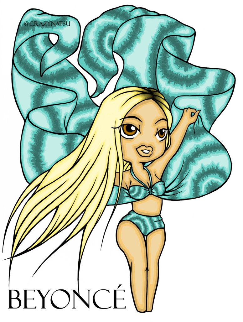 776x1028 Chibi Beyonce Standing The Sun By Crazy Natsu