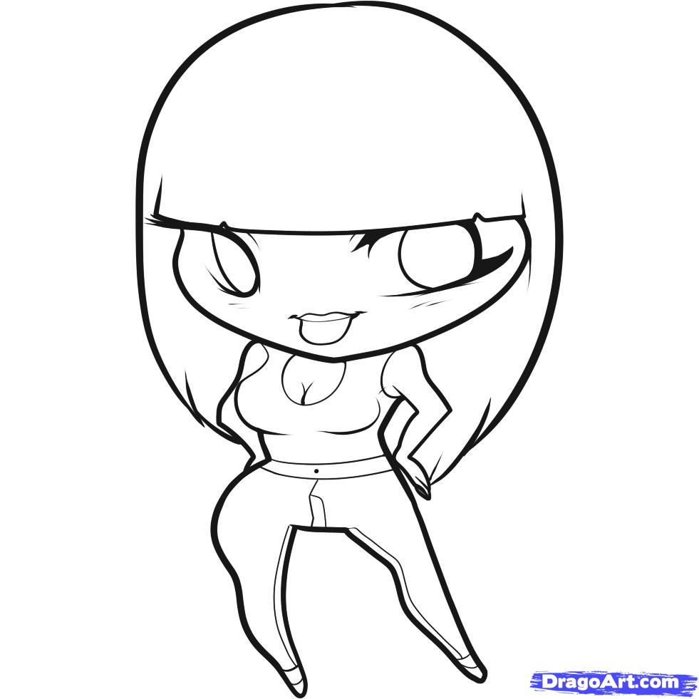 981x981 Nicki Minaj Coloring Pages Online