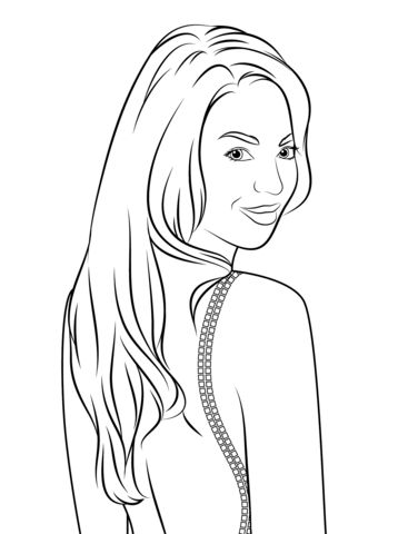 358x480 Beyonce Coloring Page Ausmalbilder Portrait