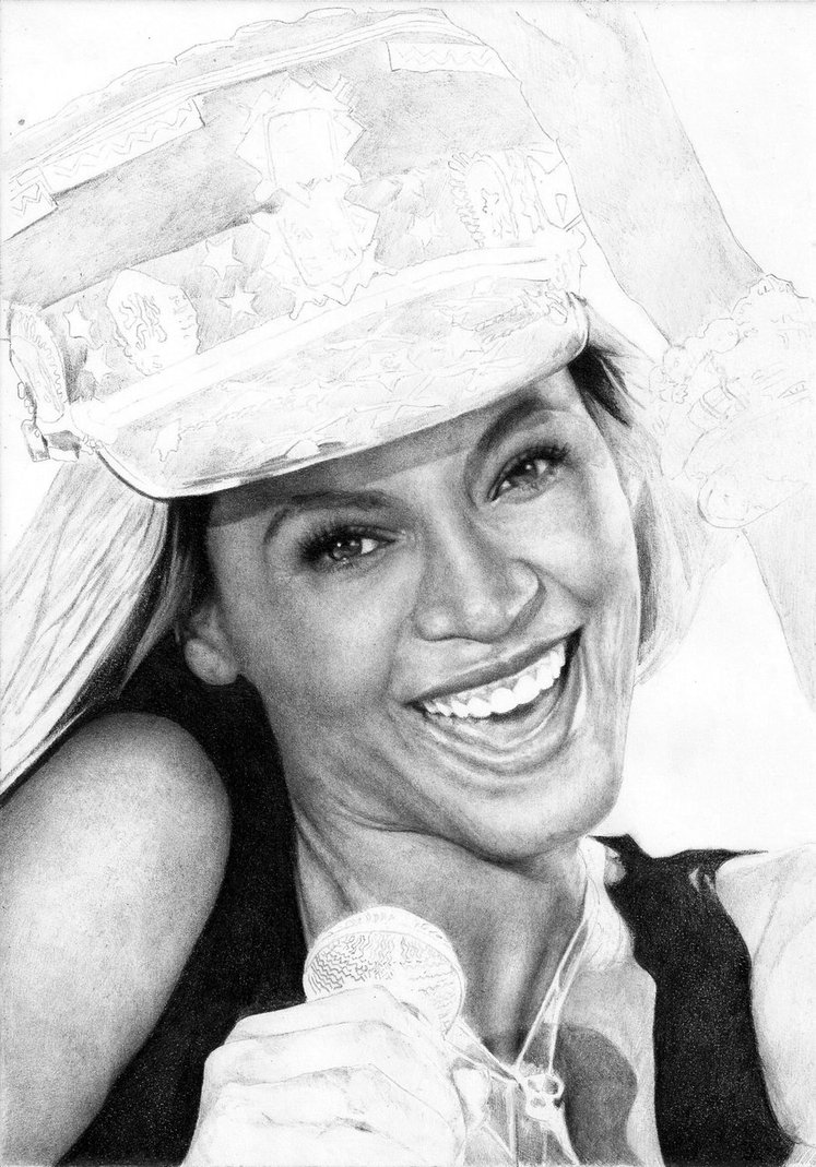 747x1069 Wip Pencil Draw (Beyonce) By Designermf