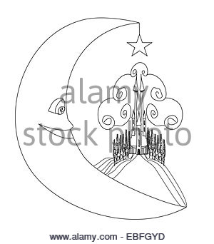 300x342 Hand Drawing Cartoon Halloween Frame With Skull And Pumpkin Stock