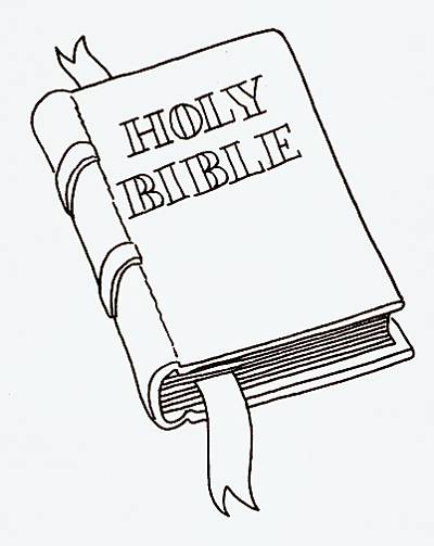 400x503 Drawing Of A Bible