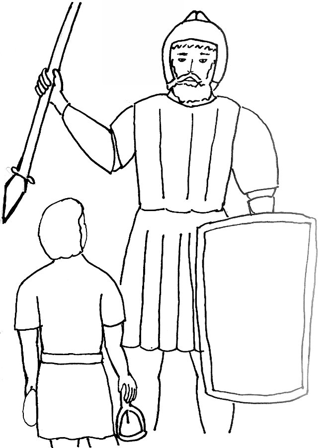656x902 Bible Story Coloring Page For David And Goliath Free Bible