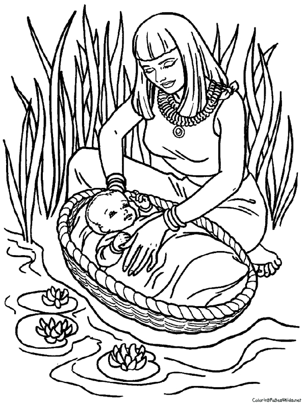 600x805 Moses Coloring Pages