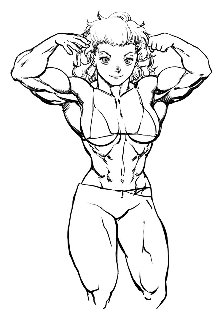 752x1063 Noi Double Biceps Pose By Pokkuti