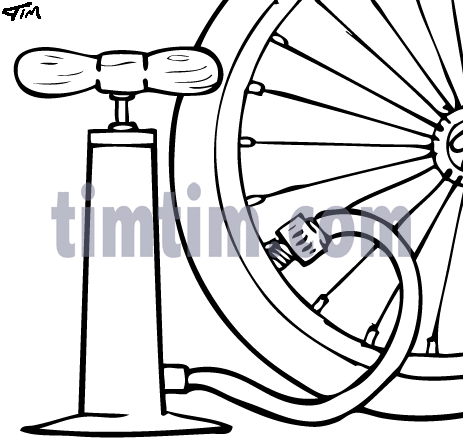 463x446 Free Drawing Of Bicycle Pump From The Category Sports