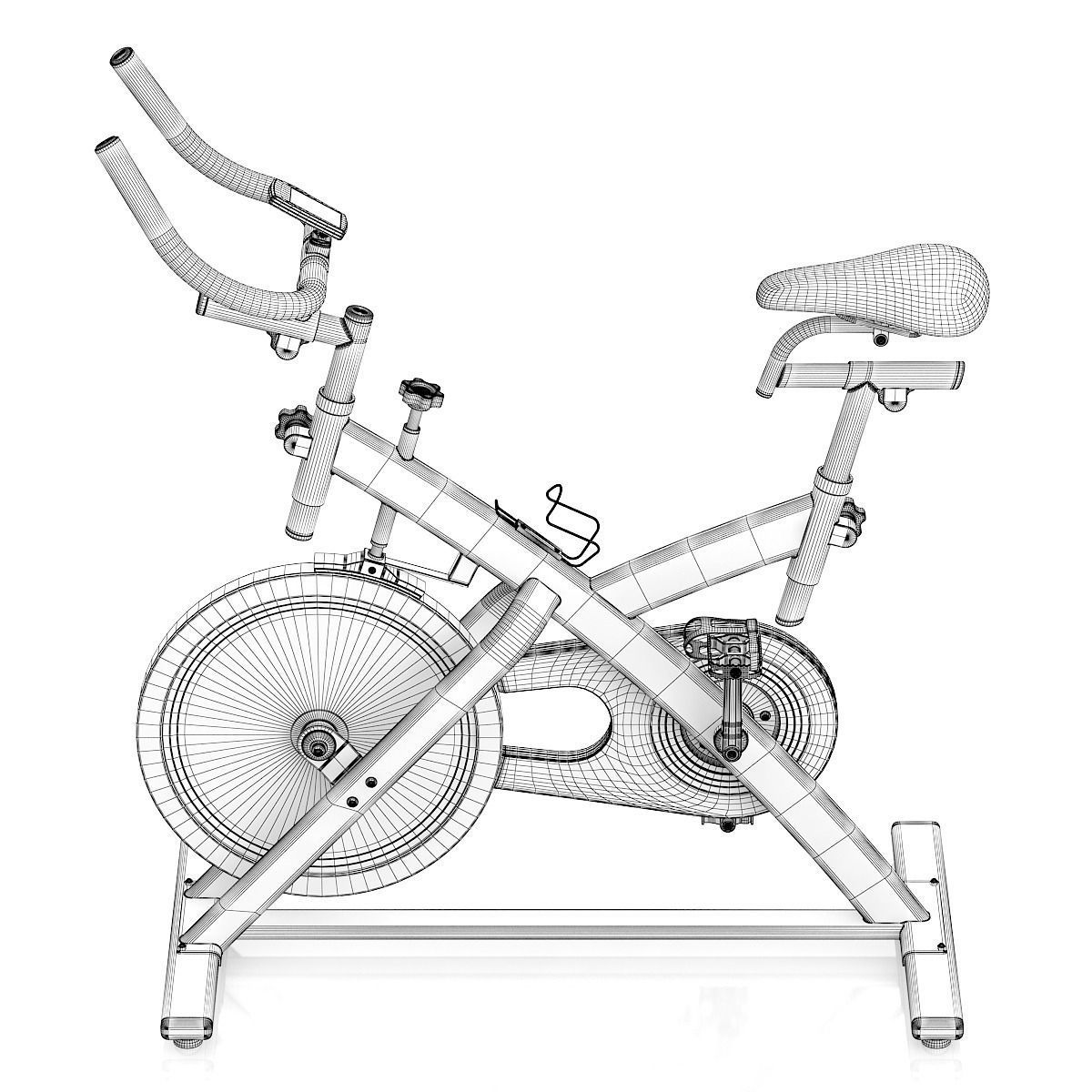 1200x1200 Stationary Spinning Bike 3d Cgtrader