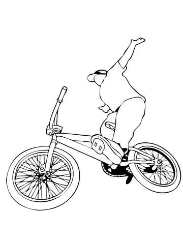 360x480 Riding Bmx Bike Coloring Page Free Printable Coloring Pages