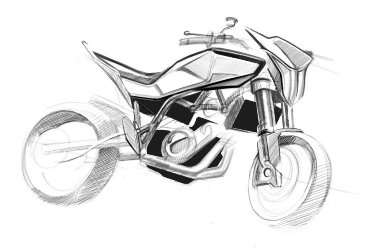 1195x800 Drawn Bike Bmw Bike