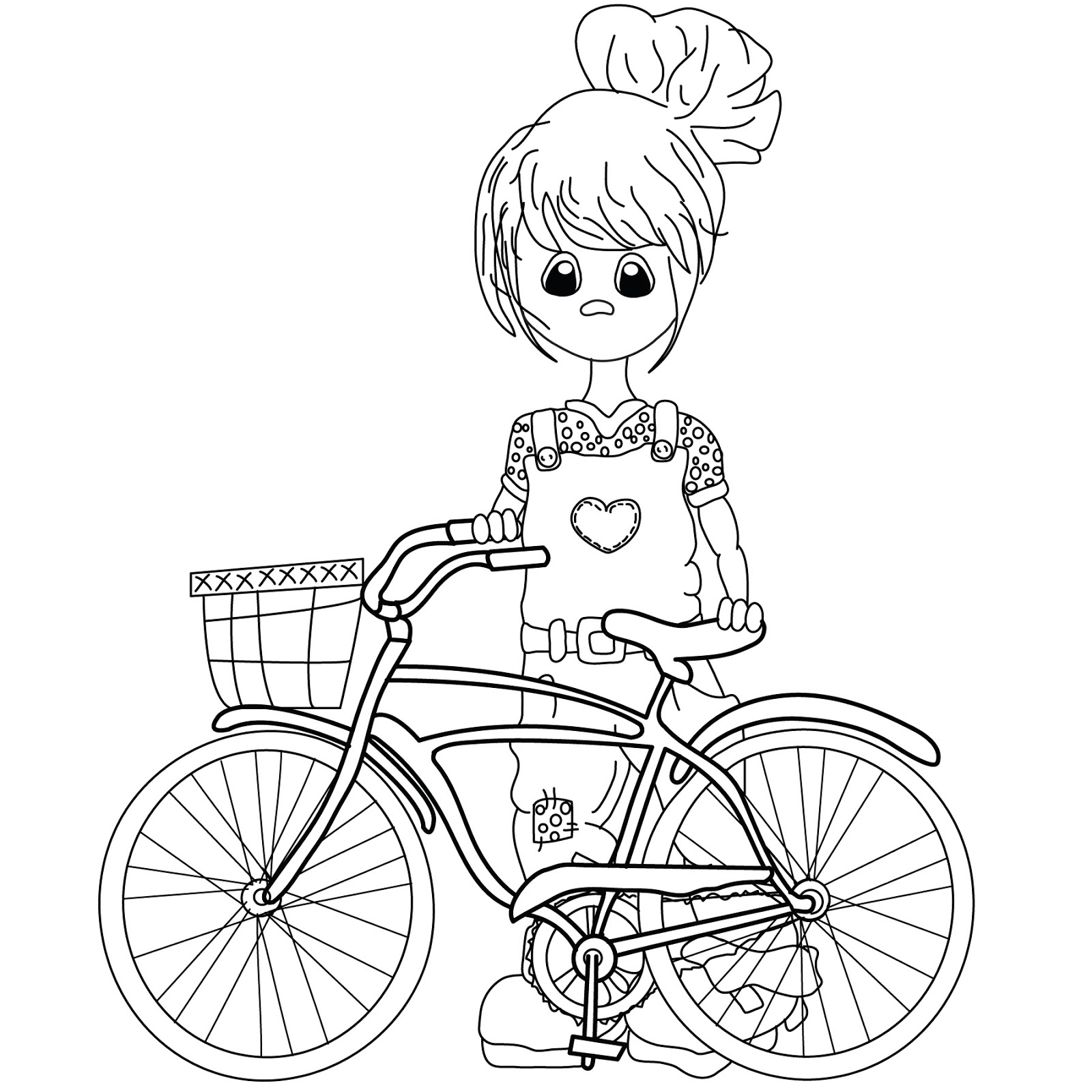 1600x1600 How To Draw A Bike For Kids