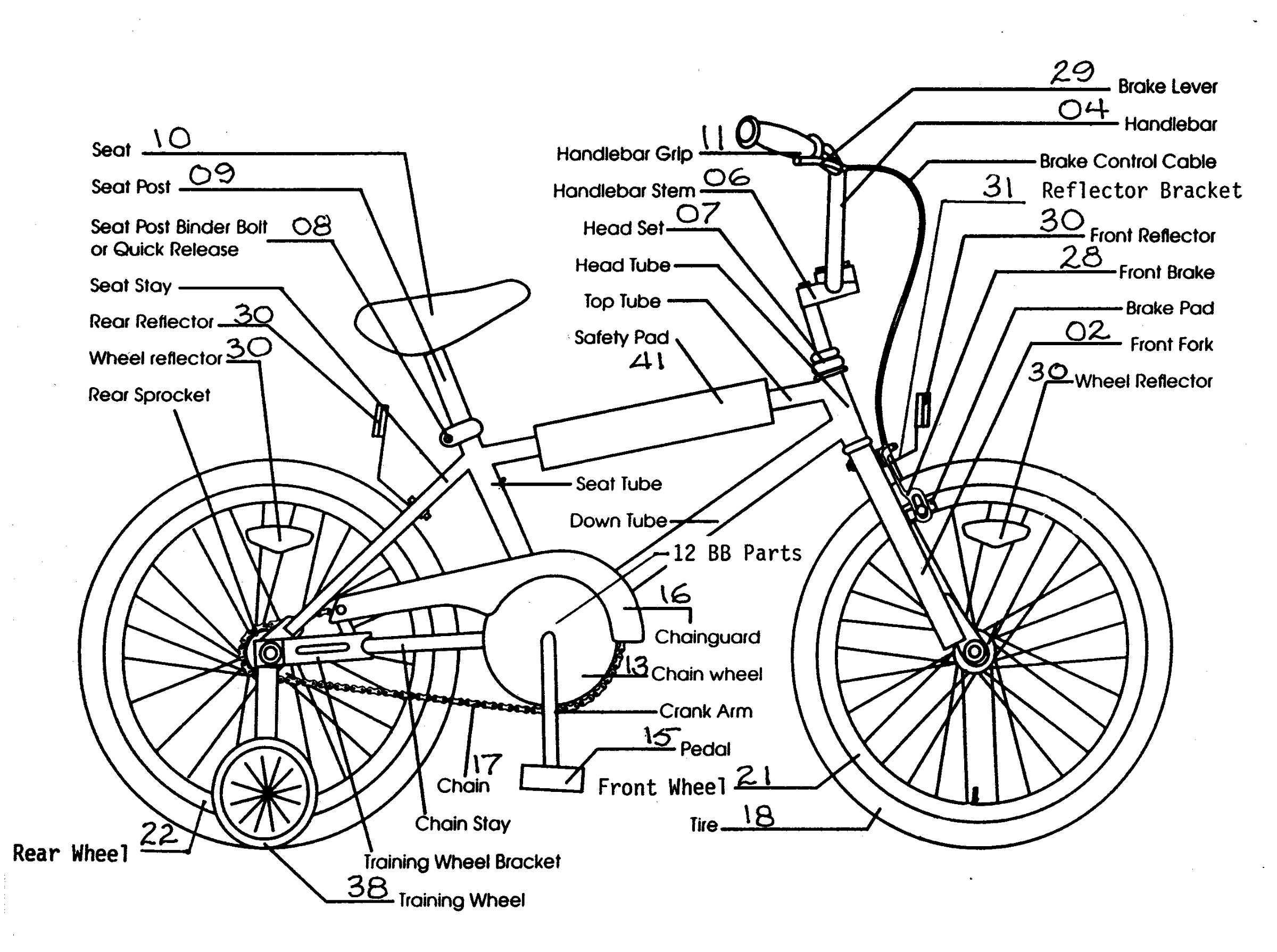 2400x1790 Bicycle Parts Diagram To Print Diagram Site