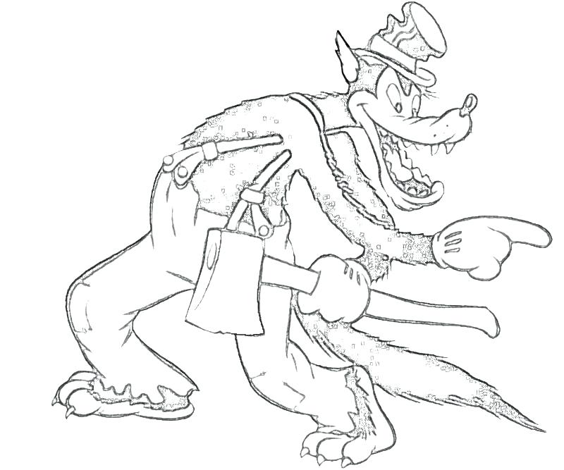 800x667 Big Bad Wolf Coloring Pages