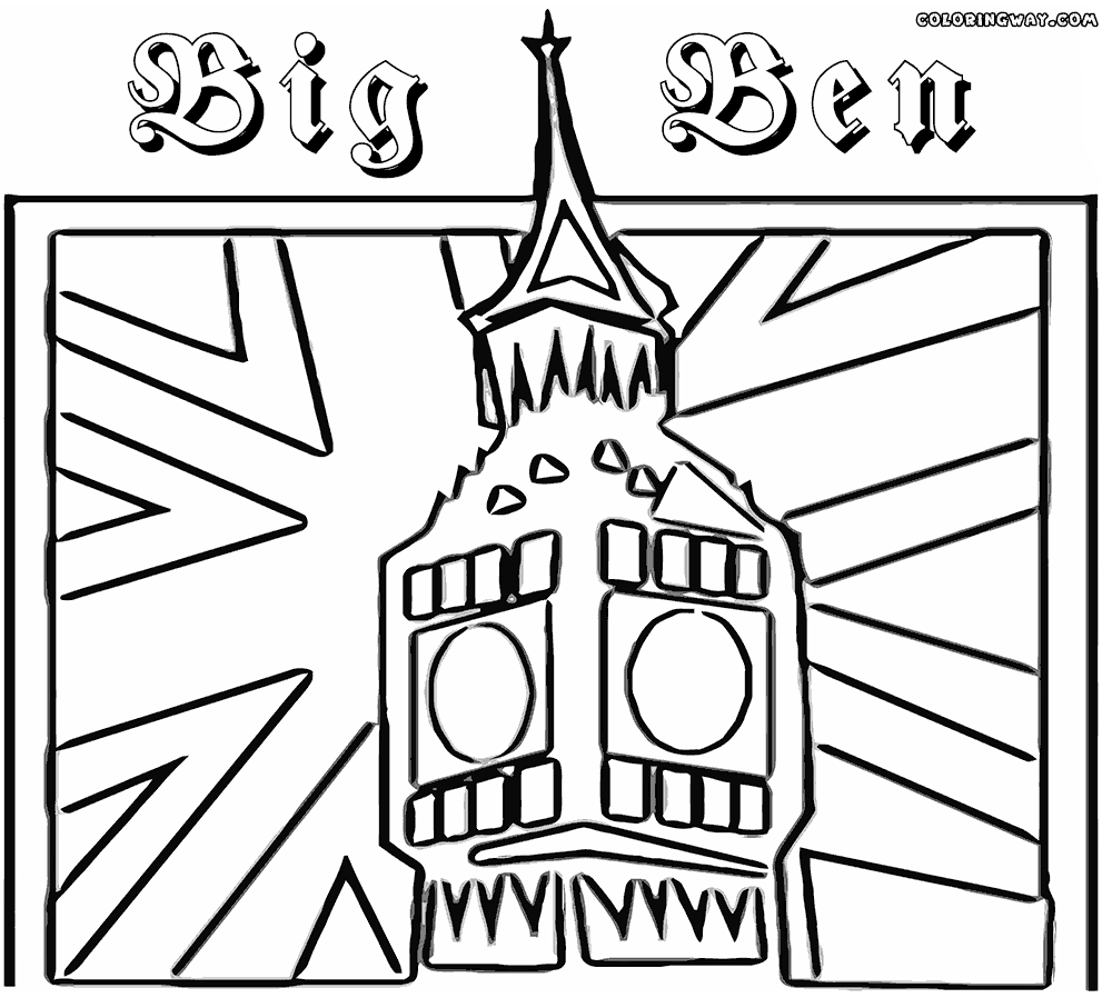 1000x898 Big Ben Coloring Pages Coloring Pages To Download And Print