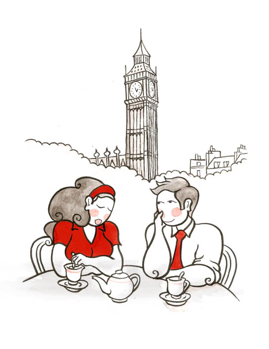 543x702 Honeymoon London Loving Couple