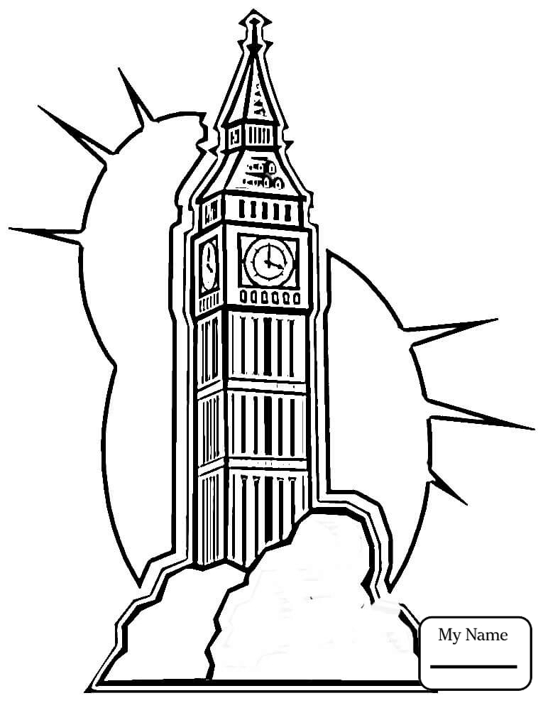 765x990 Coloring Pages Big Ben In London Countries Cultures United Kingdom