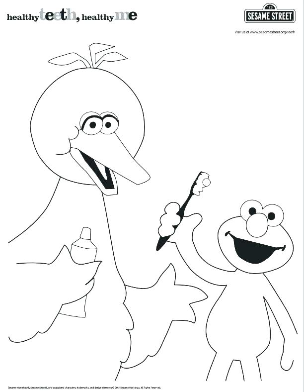 612x788 Big Bird Coloring Page Cortefocal.site