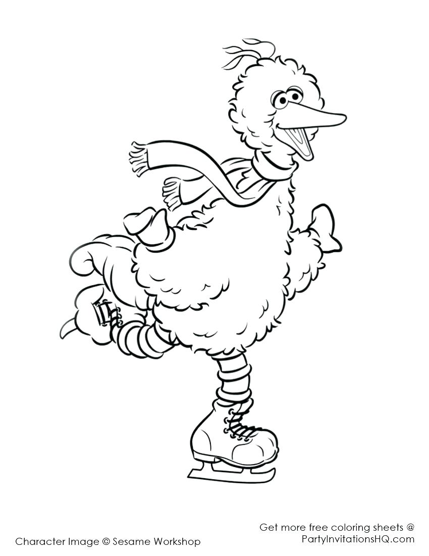 850x1100 Coloring Big Bird Coloring Pages