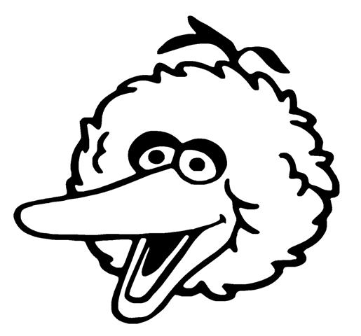 515x480 Big Bird Decal Sticker