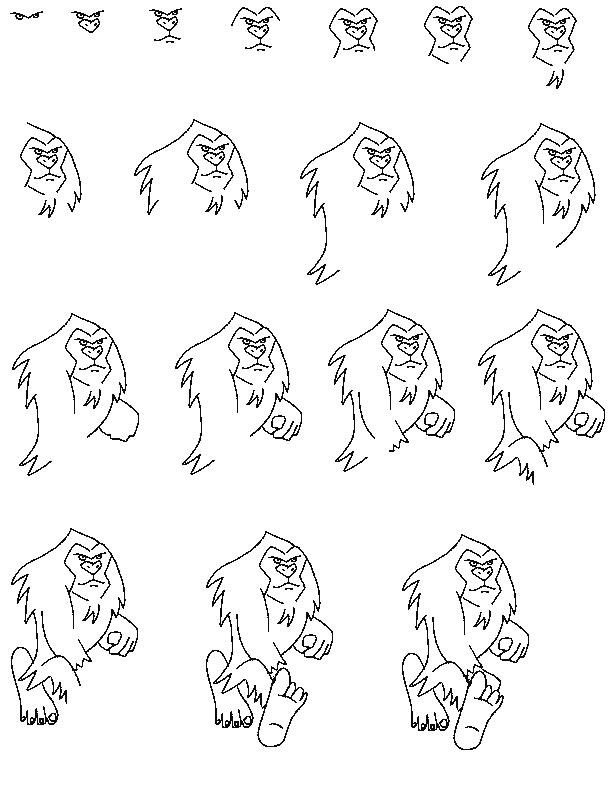 612x792 How To Draw A Sasquatch, Bigfoot, Step By Step, Creatures