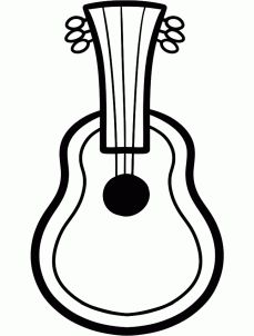 229x302 Acoustic Guitar Drawing