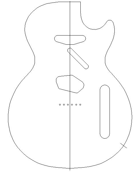 486x604 Big Guitar Outline Drawing Collection
