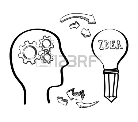 450x398 Bulb Head Bills Gears Paper Big And Great Idea Creativity Icon