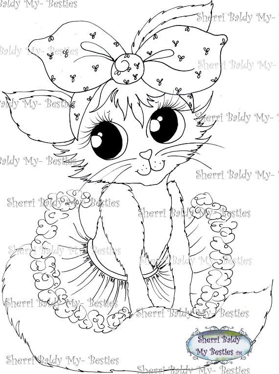 570x763 Instant Download Digitale Digi Stamps Big Eye Big Head Poppen