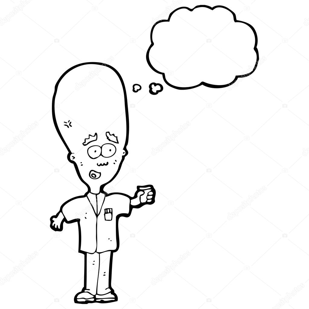 1024x1024 Big Head Scientist Stock Vector Lineartestpilot