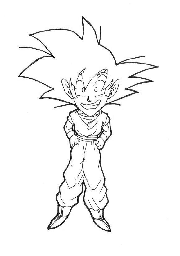580x822 Big Head Goku By Fandragonball
