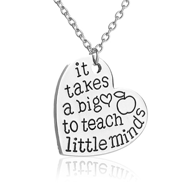 640x640 Apple Pattern Heart Shape Necklaces Pendants It Takes A Big Heart