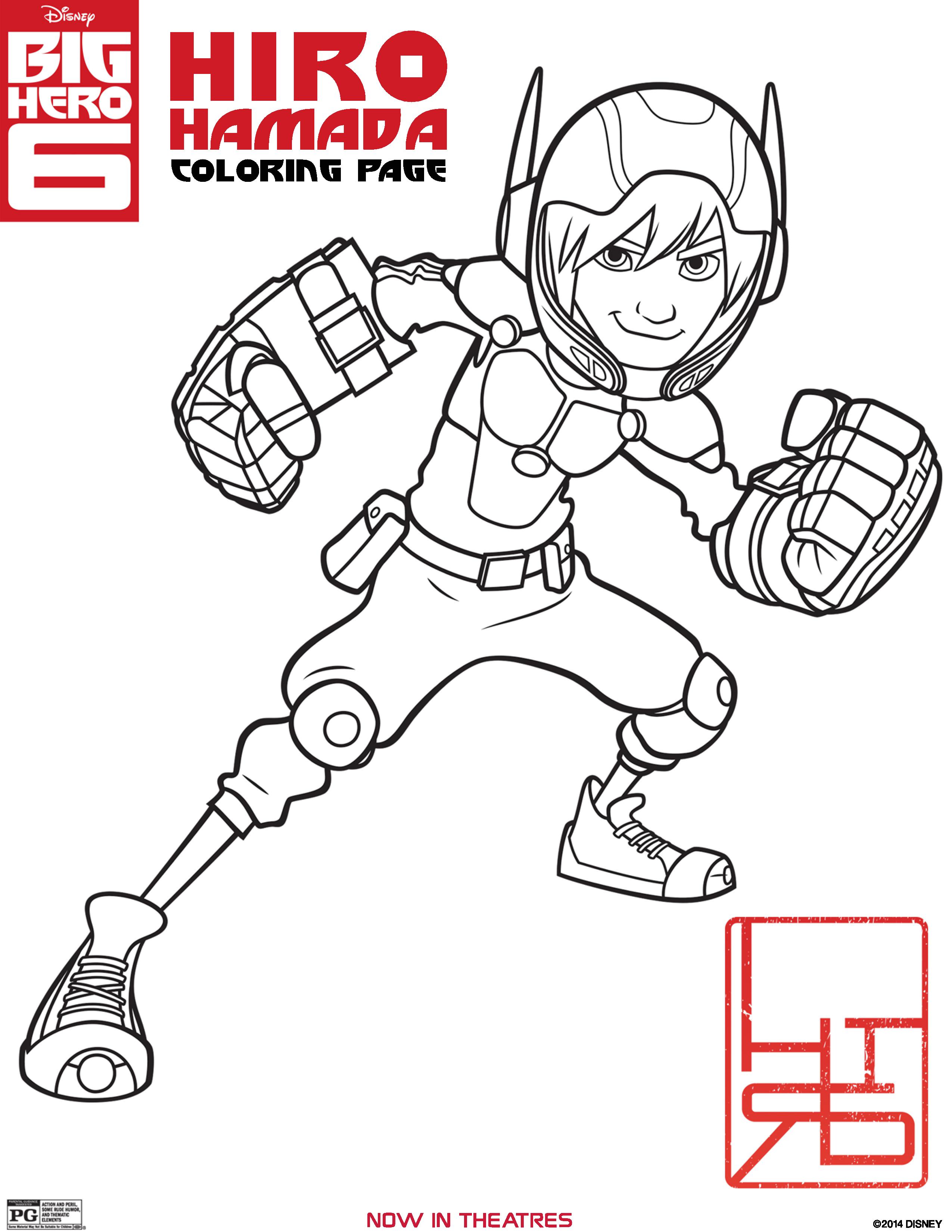 2550x3300 Big Hero 6 Coloring Pages, Activity Sheets, And Printables Hero