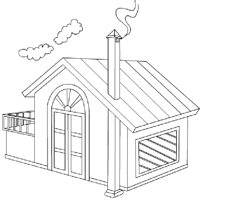 733x658 Colour Drawing Free Wallpaper Big House Coloring Drawing Free