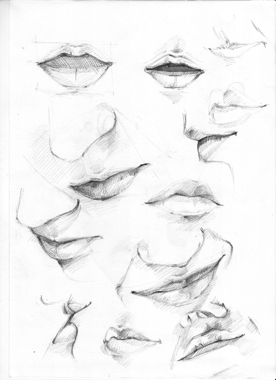 900x1238 Lip Study By Imorawetz