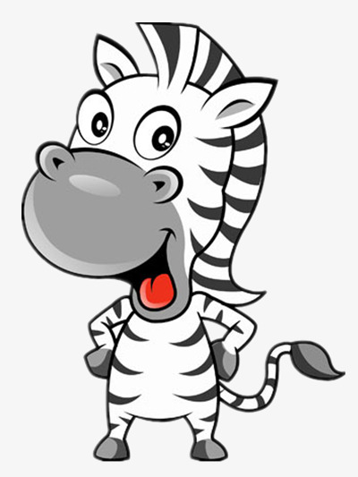 400x533 Arms Akimbo Zebra, Big Nose, Cartoon, Stripe Png Image For Free
