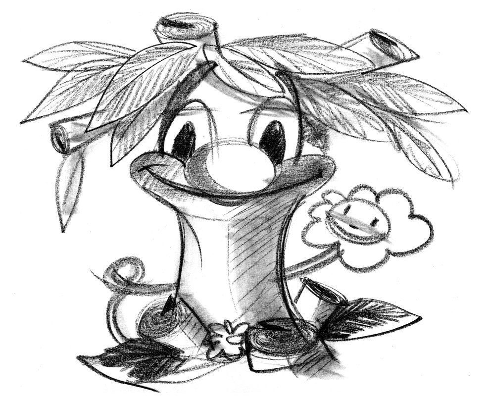 986x810 Tree With Big Nose By Lineheartlukasan