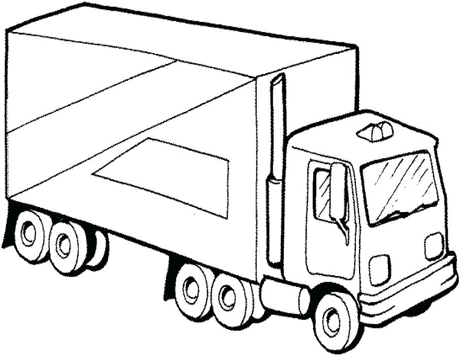 906x700 Great Coloring Pages Trucks Print Dodge Truck By Free Big