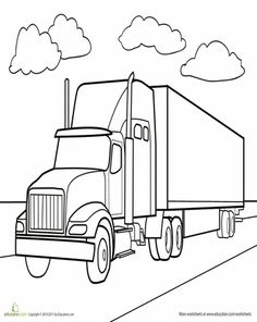 Big Rig Drawing at GetDrawings | Free download