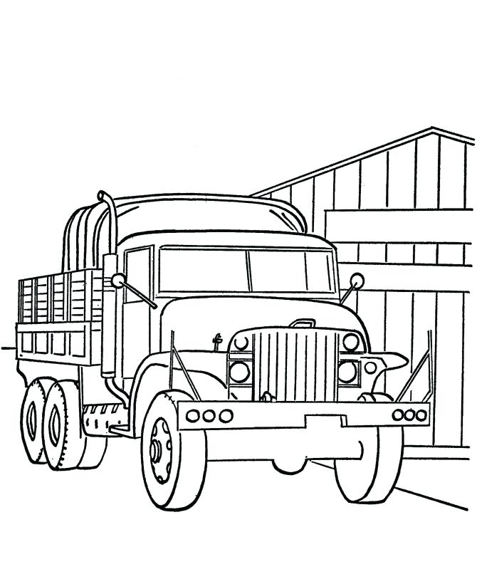 670x820 Kids Coloring Pages Free Military Truck Page 8 Best Vehicles