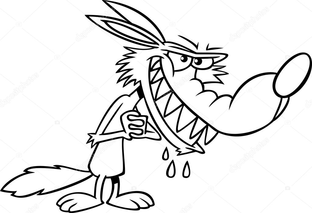 1024x699 Cartoon Big Bad Wolf Stock Vector Ronleishman