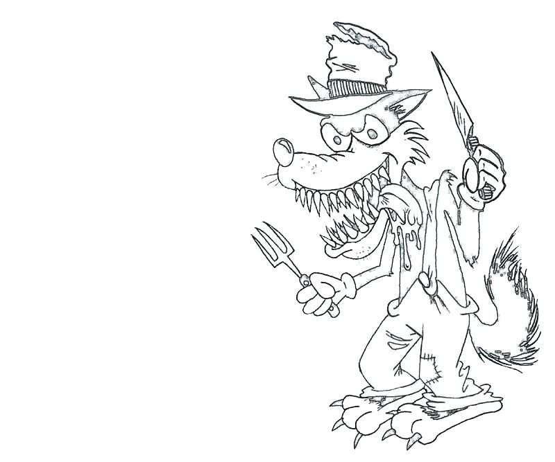 800x667 Big Bad Wolf Coloring Page Peter And The Wolf Coloring Pages