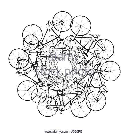 520x540 Bike Chain Drawing Stock Photos Amp Bike Chain Drawing Stock Images