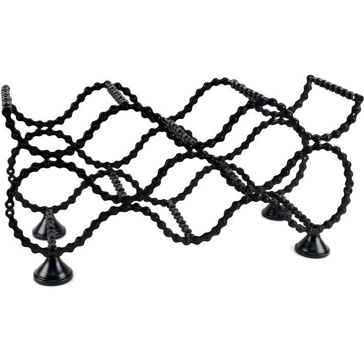 711x711 Bike Chain Wine Rack