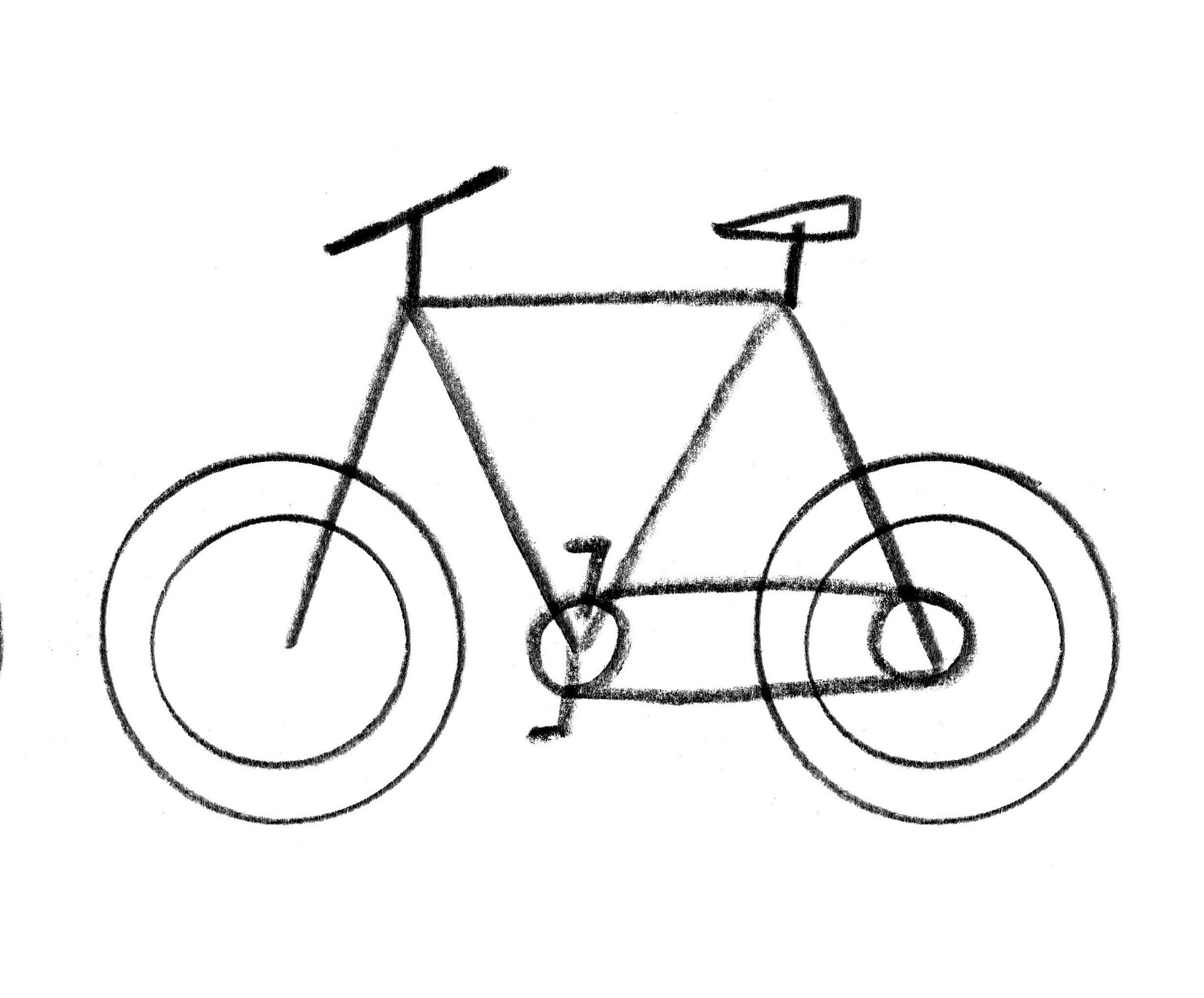 2465x2042 Simple Drawing Of Bike How To Draw A Bicycle Extract From Let'S