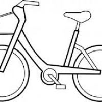 200x200 Bicycle Drawing For Kids